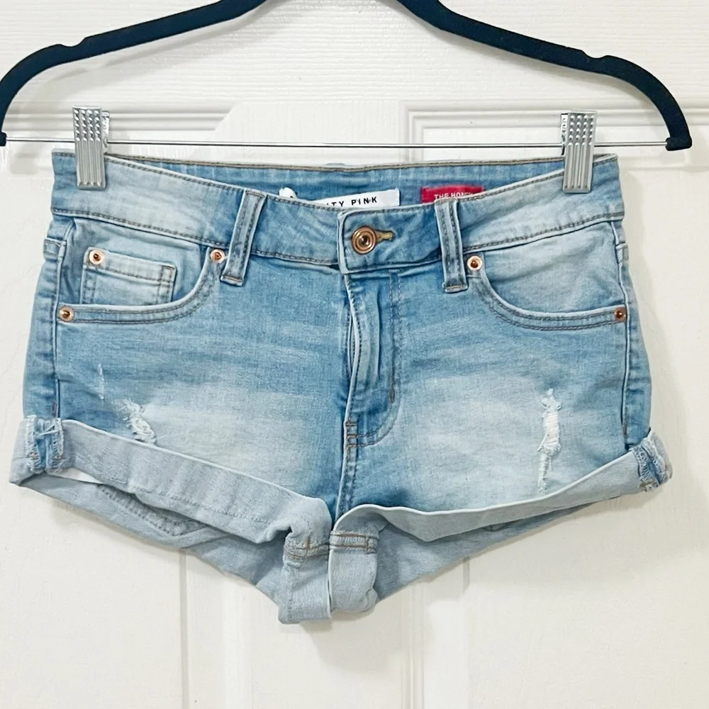 New Celebrity Micro Shorts light Denim